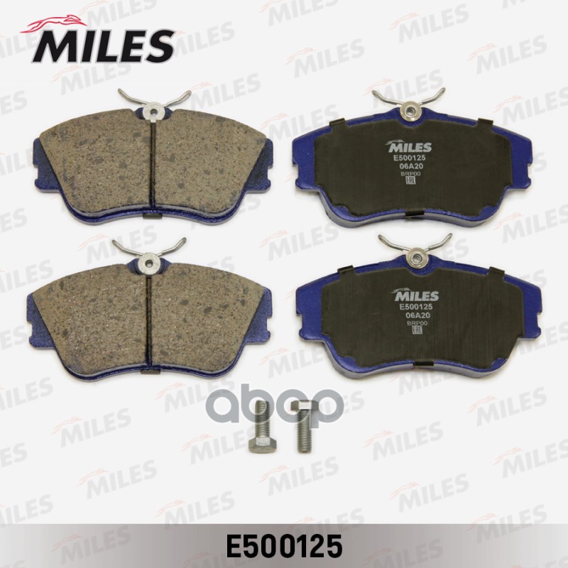 Колодки тормозные дисковые передние, Ceramic Miles арт. E500125