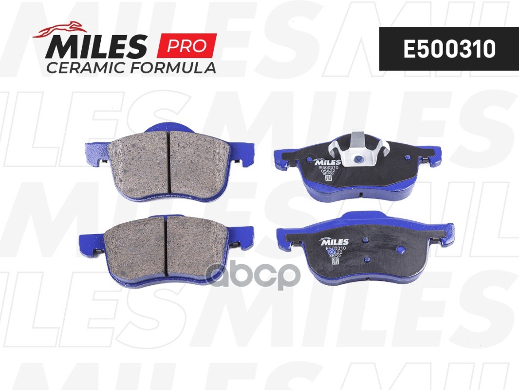 Колодки тормозные VOLVO S60/S70/S80/V70/XC70 00- передние Ceramic Miles арт. e500310