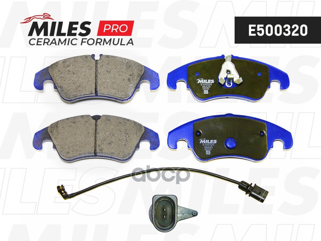 Колодки тормозные передние (Смесь CERAMIC серия PRO) AUDI A6/ALLROAD/S6/A7 (1LA/1LJ) 10- (TRW GDB1908) E500320 Miles арт. E50...