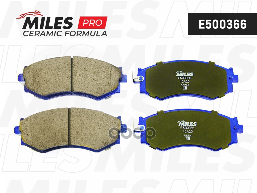 Колодки тормозные передние (Смесь CERAMIC серия PRO) HYUNDAI SONATA 88-93/NISSAN PRIMERA W10 90-98 (TRW GDB1008) E500366 Mile...