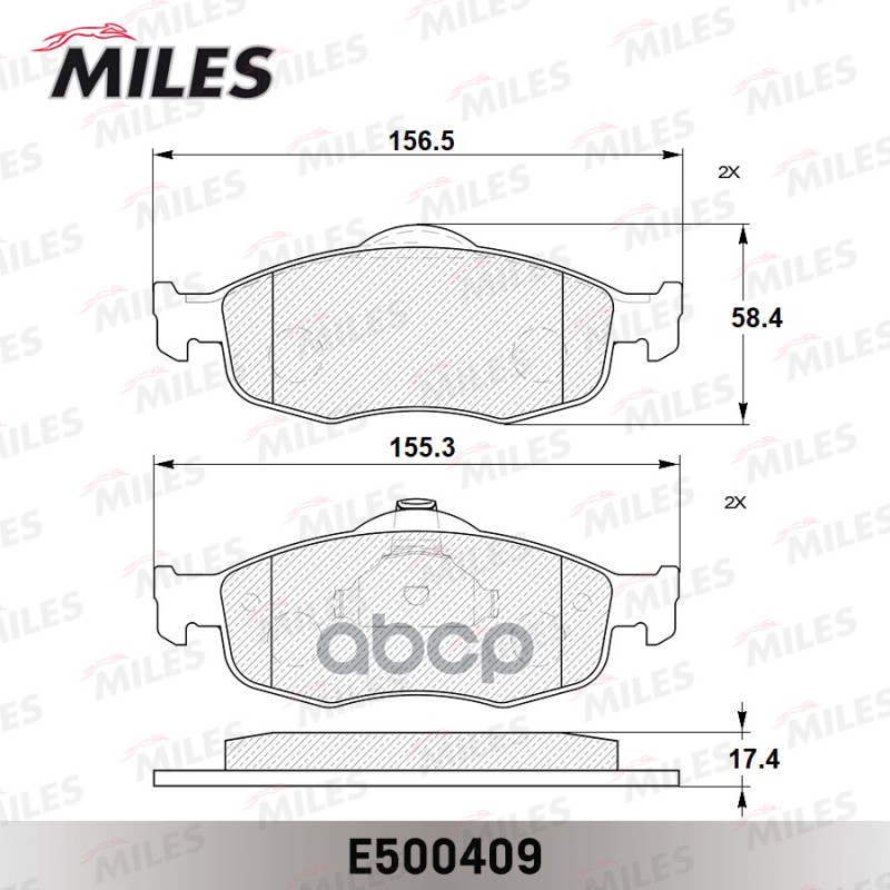 Колодки тормозные передние (без датчика) (Смесь CERAMIC серия PRO) FORD SCORPIO 2.5T/2.9 9498/MONDEO 92/9600 (TRW GDB1107) E5...