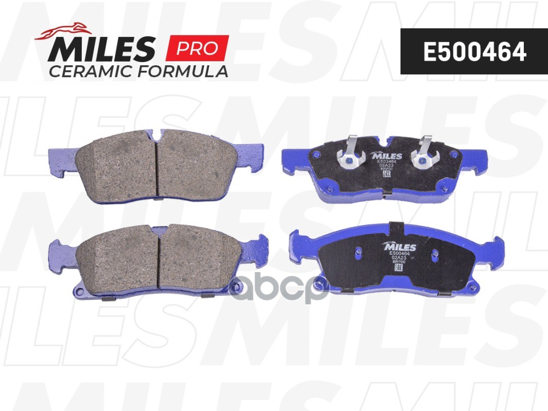 Колодки тормозные дисковые передние, Ceramic Miles арт. E500464