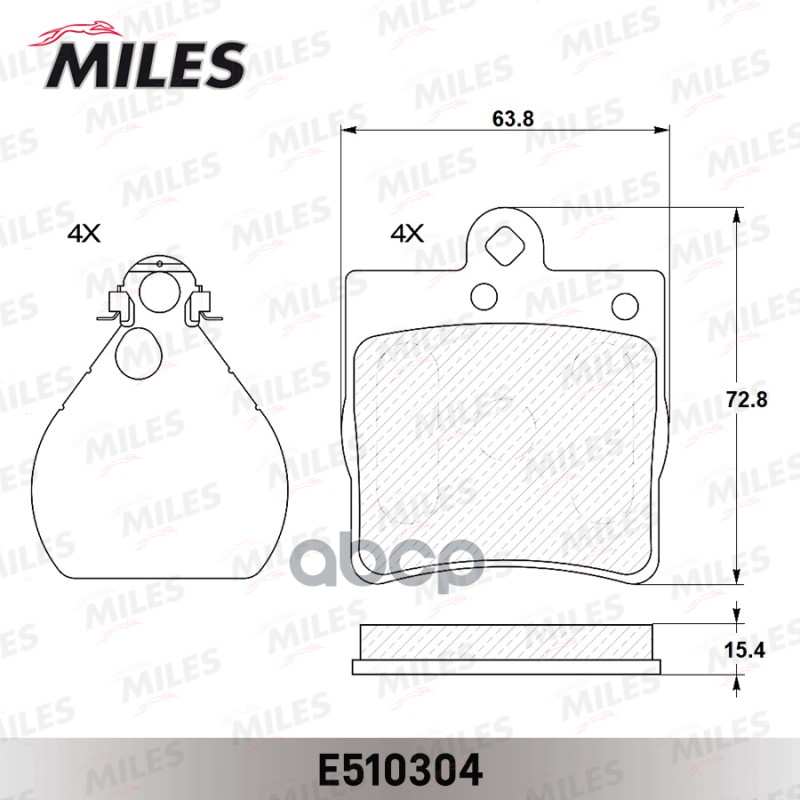 Колодки тормозные задние (Смесь CERAMIC серия PRO) MERCEDES-BENZ W202/W203/W209/W210/R171/CHRYSLER CROSSFIRE (TRW GDB1335) E5...