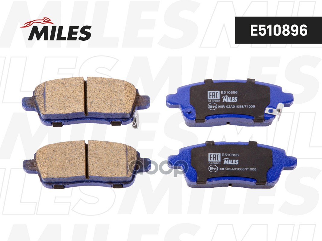 Колодки тормозные Chery Tiggo 7 Pro  Chery Tiggo 8 Pro  Chery Exeed LX- задние Miles арт. e510896