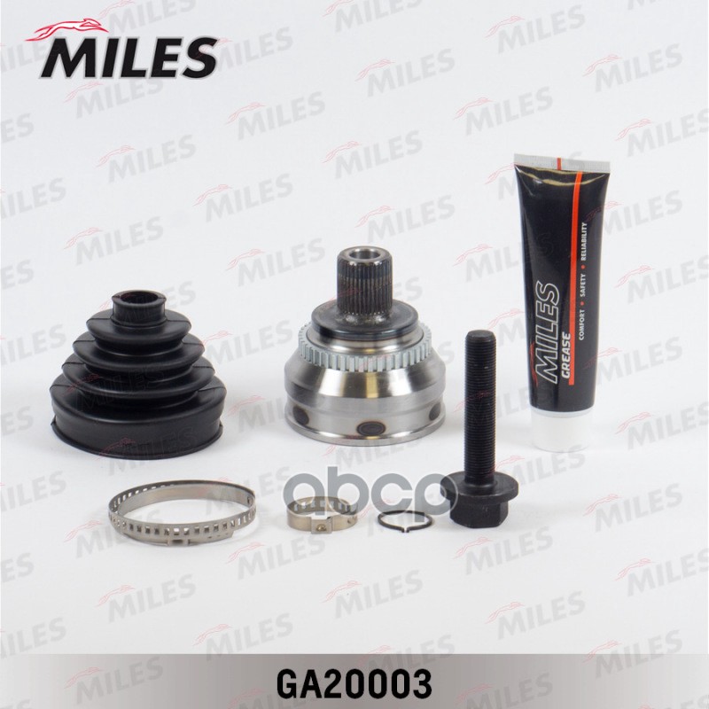 ШРУС наружный AUDI 100 1.8-2.4D 82-90 (с ABS) (GKN 301075) GA20003 Miles арт. GA20003