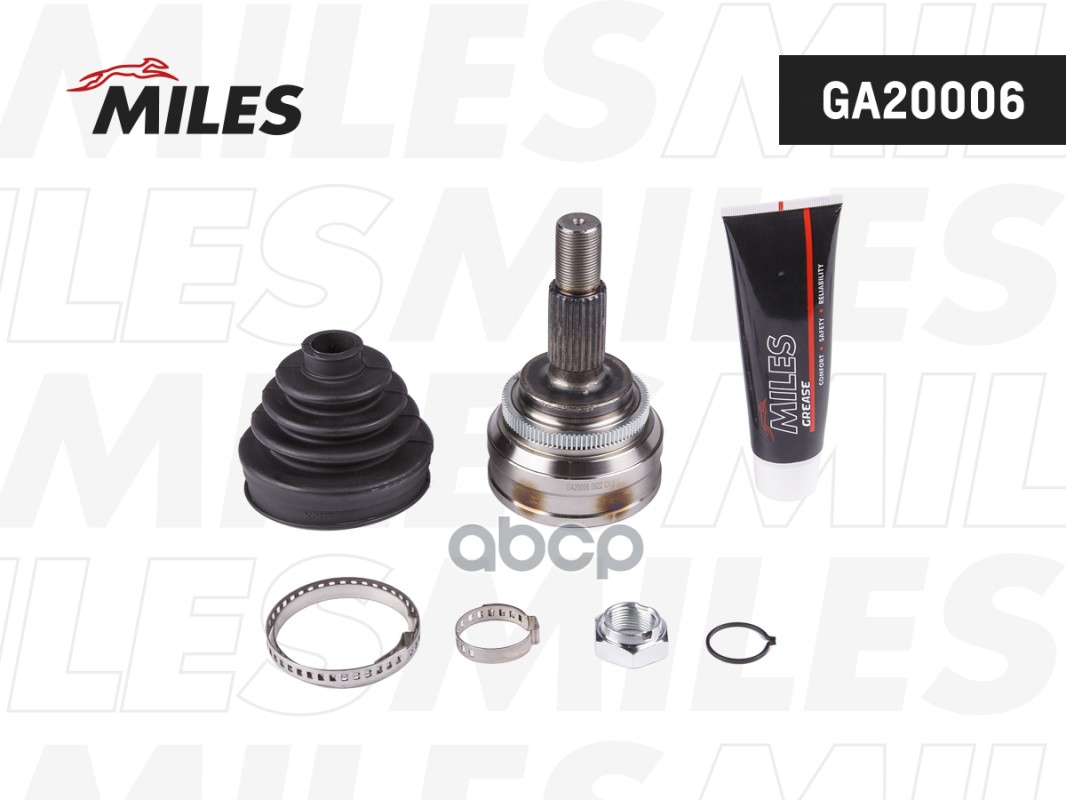 ШРУС наружный AUDI 100/200/80 1.8-2.3 77-91 (с ABS) (GKN 302150) GA20006 Miles арт. GA20006