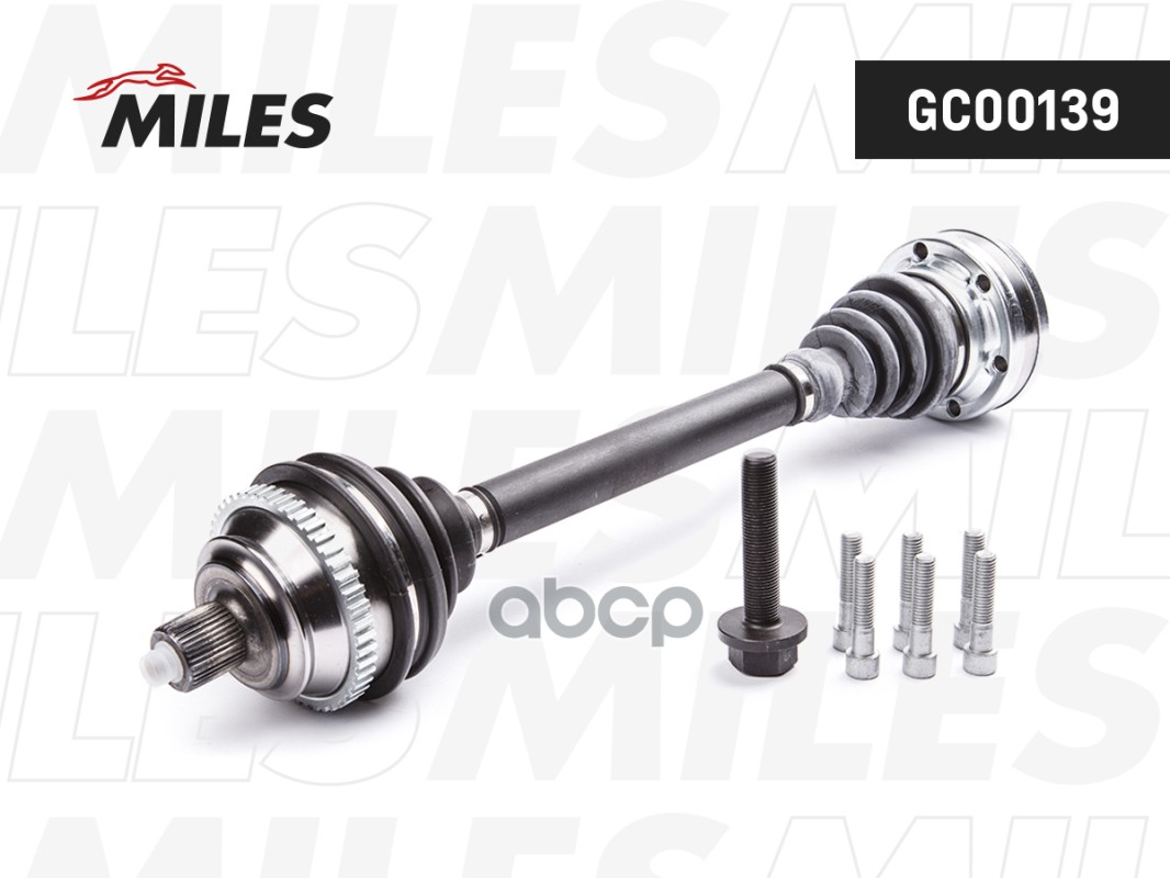 Привод в сборе левый/правый VW T4 1.9D-2.5 90-03 (ABS) (GKN 303165) GC00139 Miles арт. GC00139