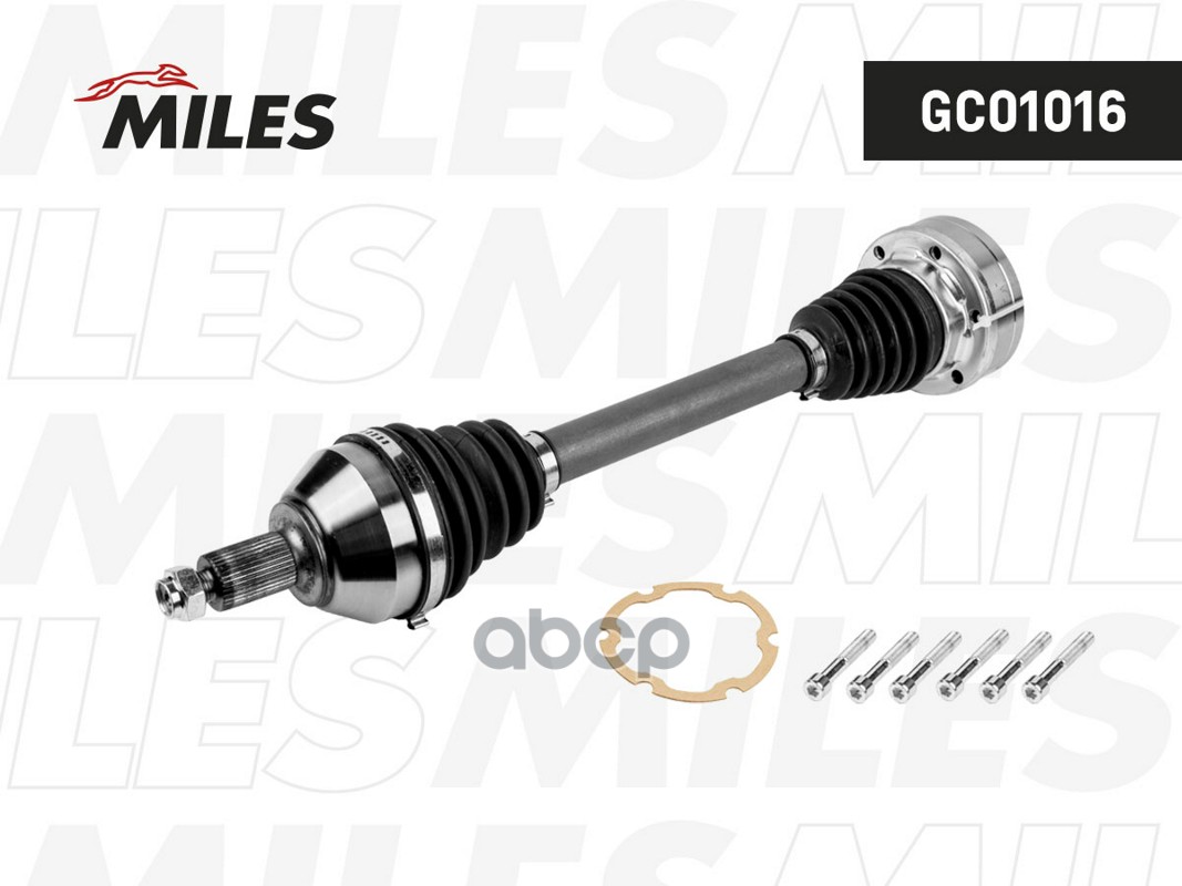 Привод в сборе VW POLO SEDAN RUS 10- 1.6i 105HP MT лев. GC01016 Miles арт. GC01016