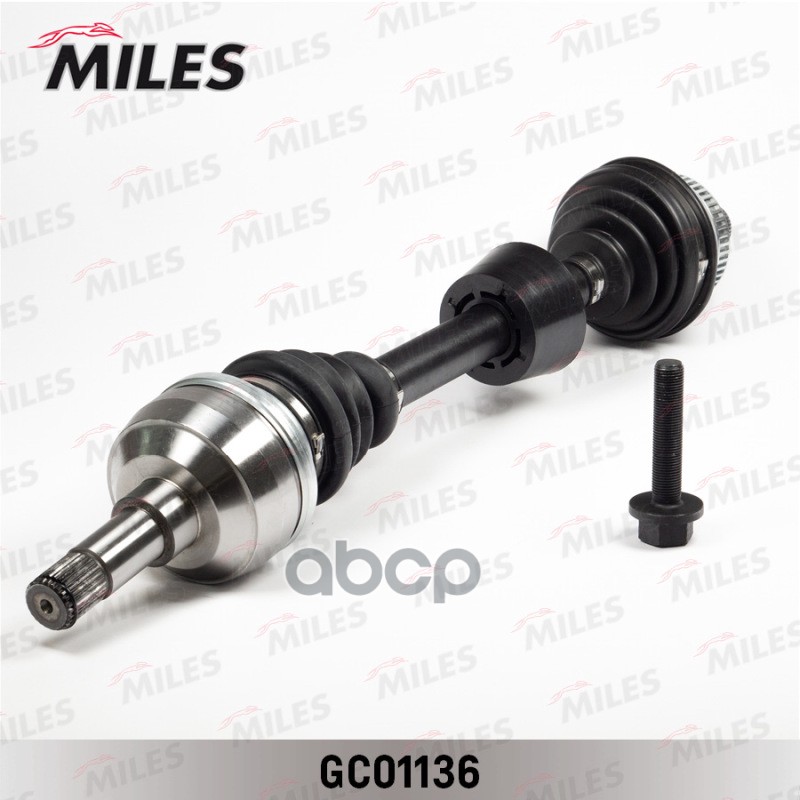 Привод в сборе левый (ABS) VW SHARAN/FORD GALAXY/SEAT ALHAMBRA 1.9D 95-00 МКПП (GKN 302834) GC01136 Miles арт. GC01136