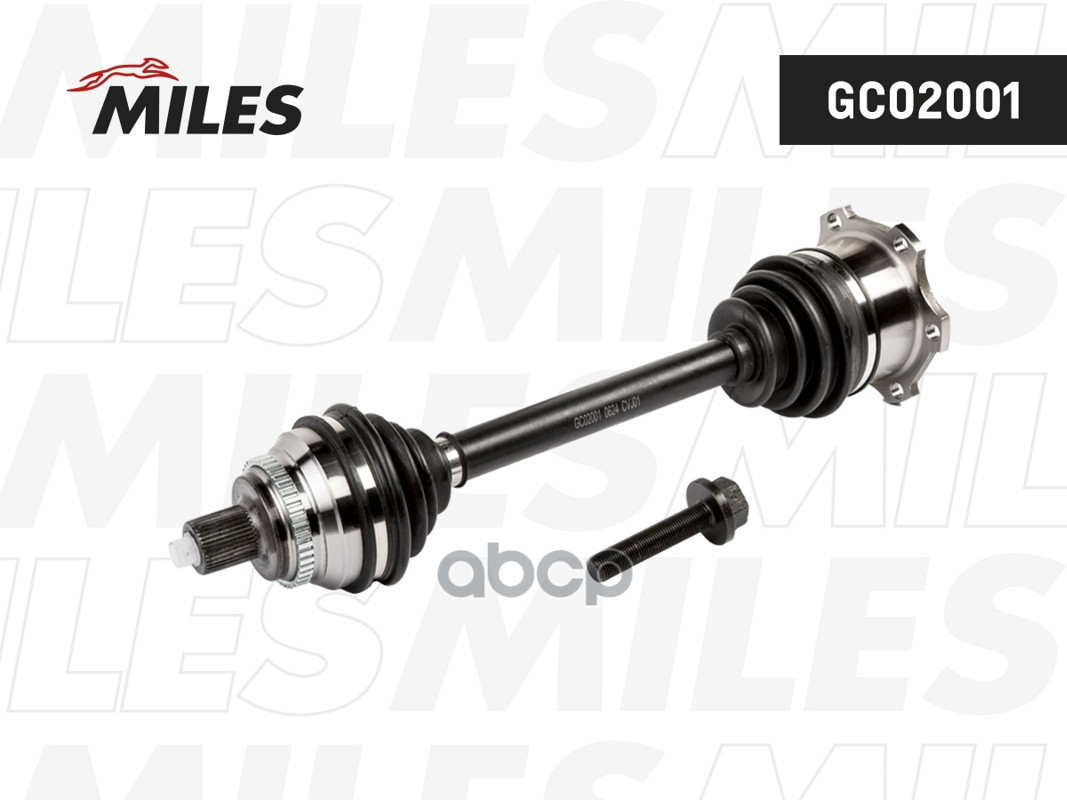 Привод в сборе правый AUDI 100/A6 2.5TD-4.2 90-97 (ABS) (GKN 301321) GC02001 Miles арт. GC02001