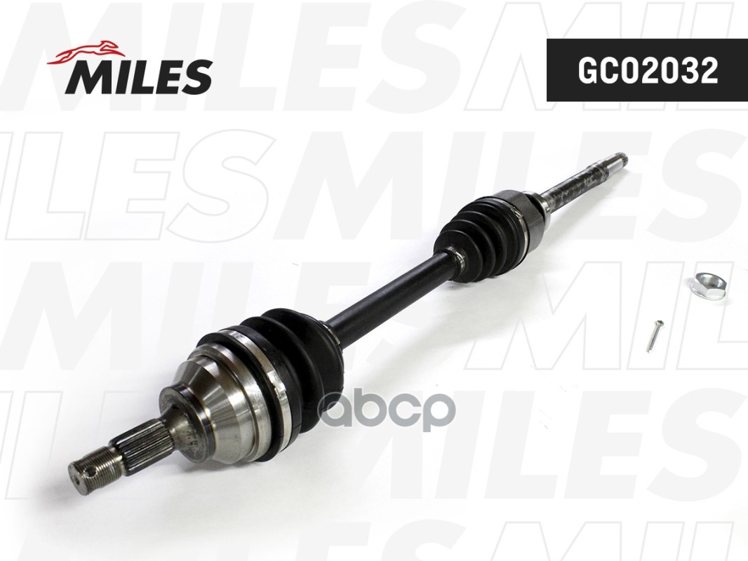 Привод в сборе правый CITROEN BERLINGO/PEUGEOT PARTNER 1.1-1.4 96- (GKN 302919) GC02032 Miles арт. GC02032