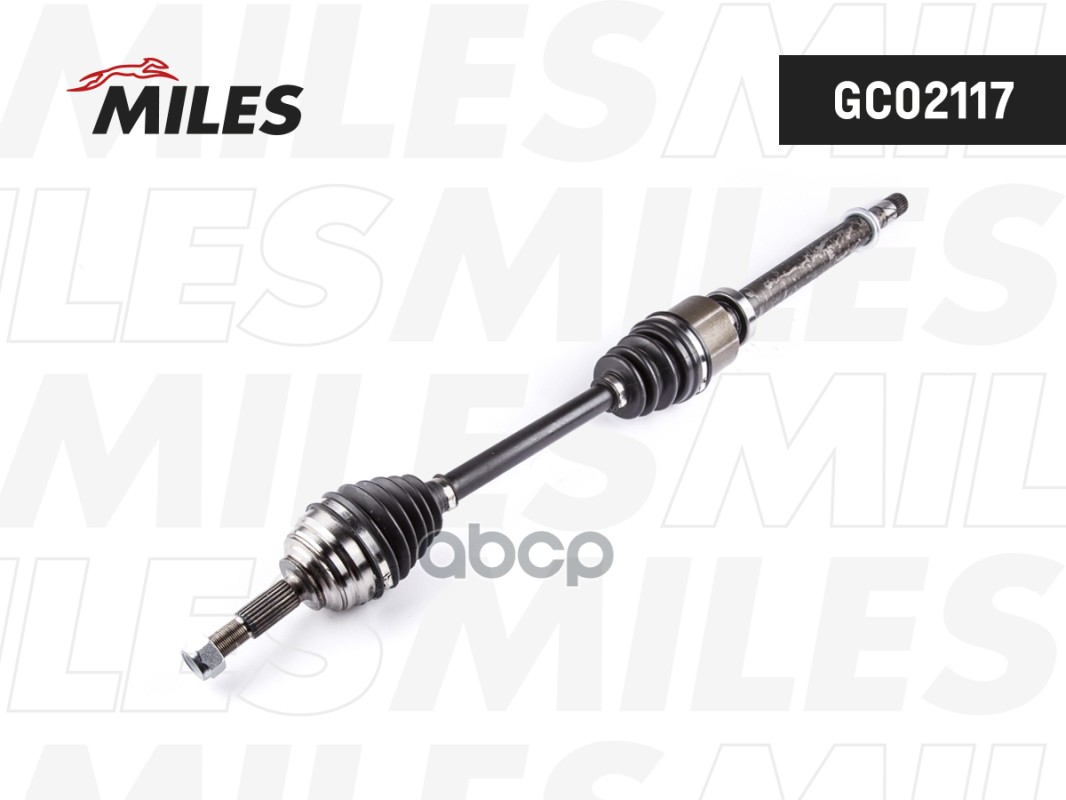 Привод в сборе правый RENAULT MEGANE 1.6 02- (GKN 304339) GC02117 Miles арт. GC02117