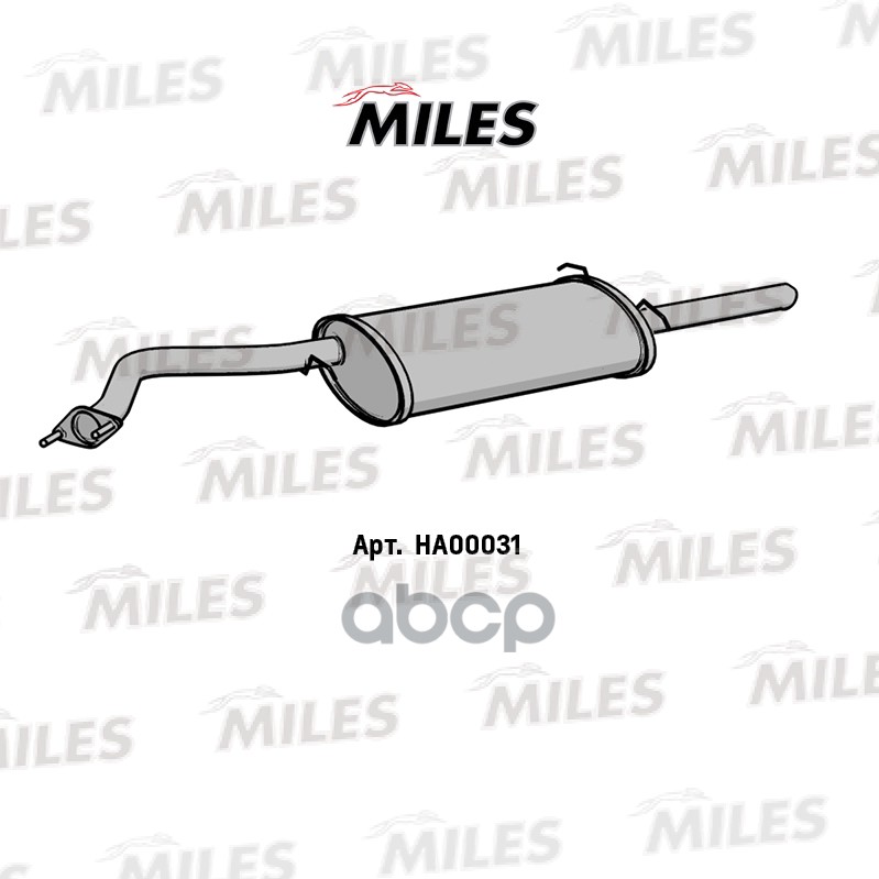 Глушитель Chevrolet Lanos (Седан) 1.4-1.6 97- Miles арт. ha00031