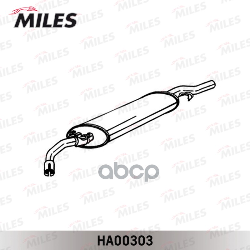 Глушитель Vw Golf Ii 1.0/1.3/1.6 85-92 Miles арт. ha00303