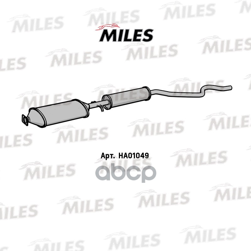 Резонатор DAEWOO NEXIA (корот.без л.з) Miles арт. ha01049