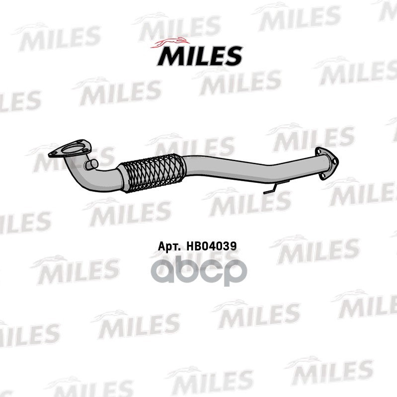 Труба Приемная Chevrolet Lanos 00-03(Корот.) Алюминизированная Miles арт. HB04039