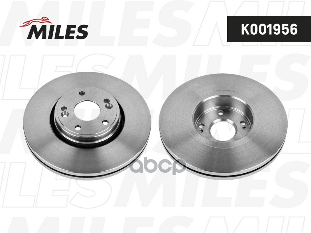 Диск тормозной RENAULT LAGUNA II 1.8-2.2 01-07 передний D 300мм.  K001956 Miles арт. K001956
