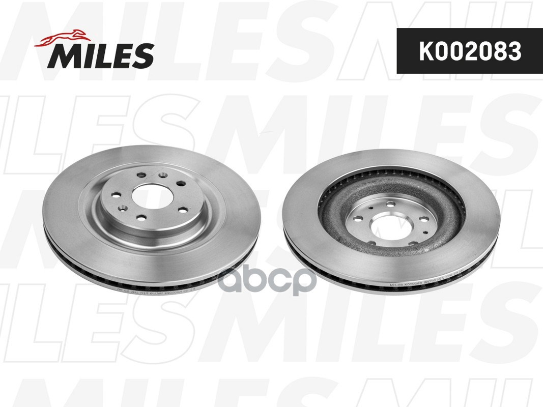 Диск тормозной передний вентилируемый Miles арт. K002083