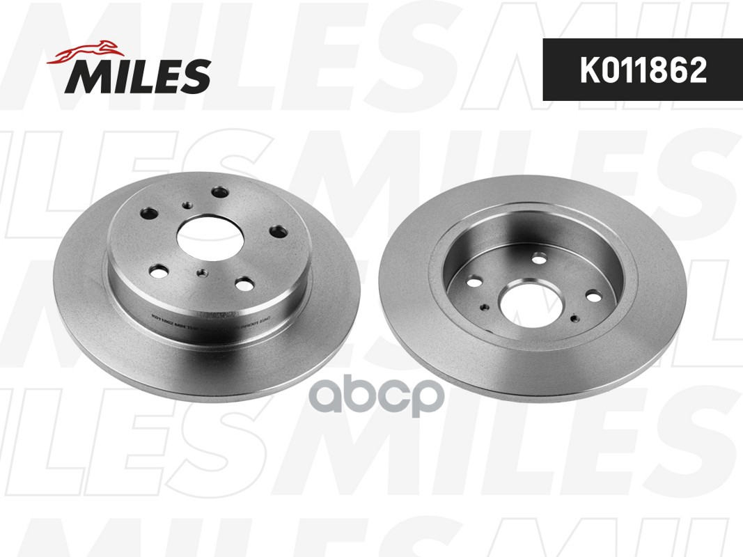 Диск тормозной задний невентилируемый Miles арт. K011862