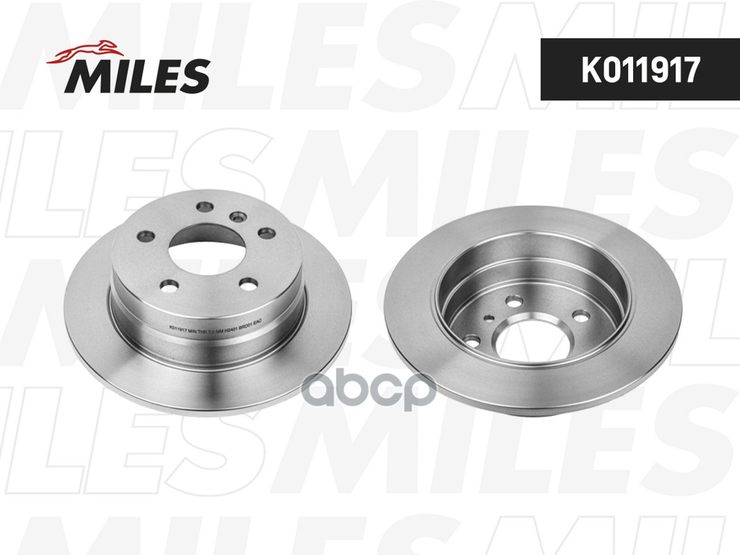 Диск тормозной MERCEDES A-CLASS W169/B-CLASS W245 04- задний K011917 Miles арт. K011917