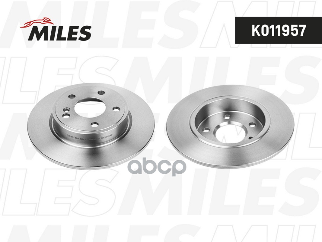 Диск тормозной MERCEDES A(W176) 12-/B(W246) 11- задний D 276мм  K011957 Miles арт. K011957
