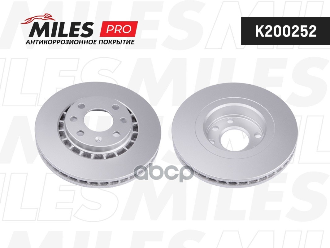 Диск тормозной CHEVROLET LANOS/DAEWOO NEXIA 14/OPEL ASTRA F/VECTRA A/B пер.вент Miles арт. k200252