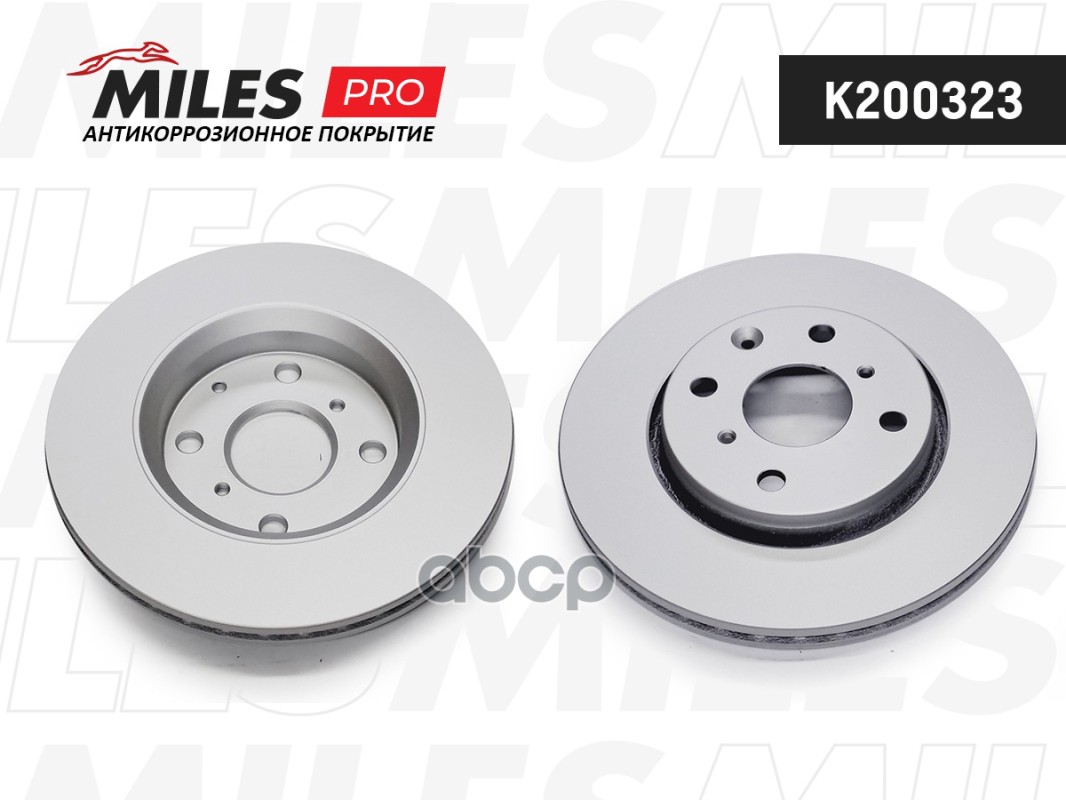 Диск тормозной CITROEN C1/PEUGEOT 107/TOYOTA AYGO 05- передний вент. Miles арт. k200323