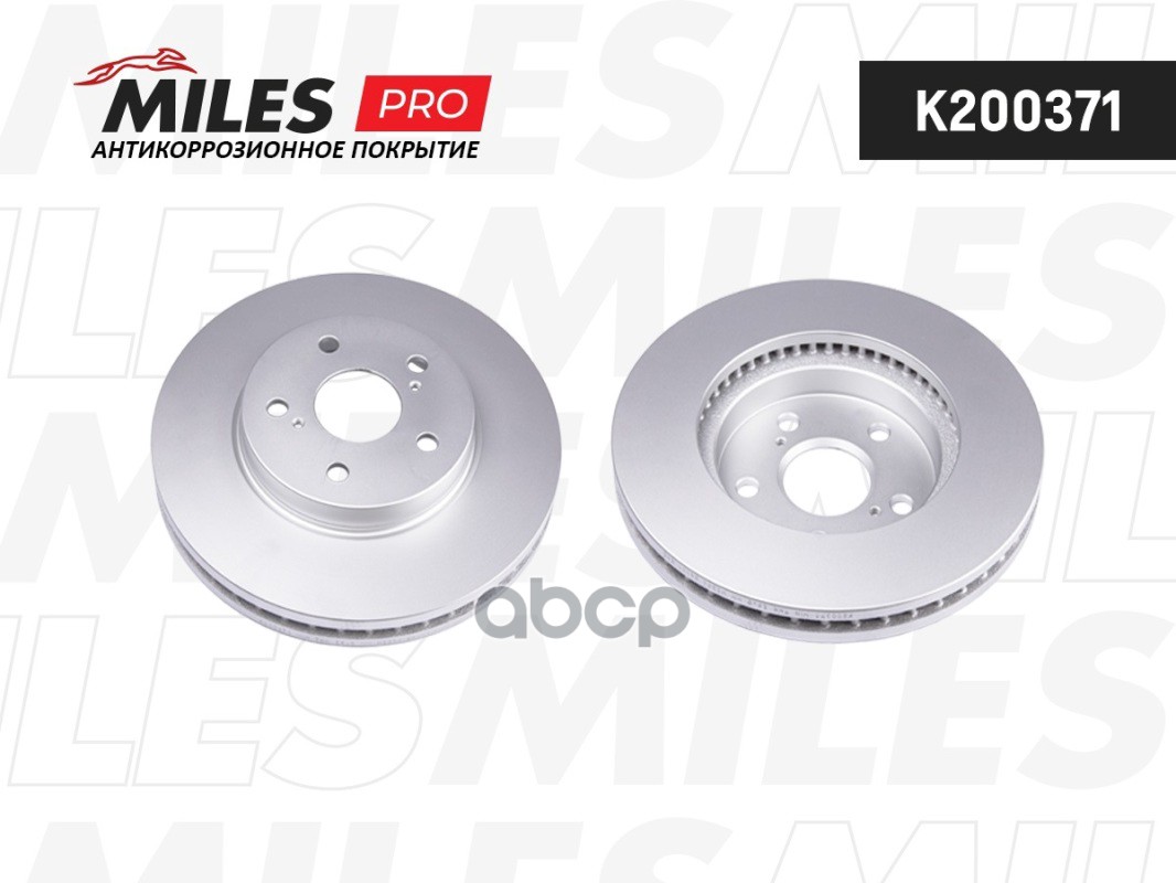 Диск тормозной (серия PRO с антикоррозионным покрытием) TOYOTA CAMRY (V30) 2.4/3.0 01-06 передний вент.  K200371 Miles арт. K...