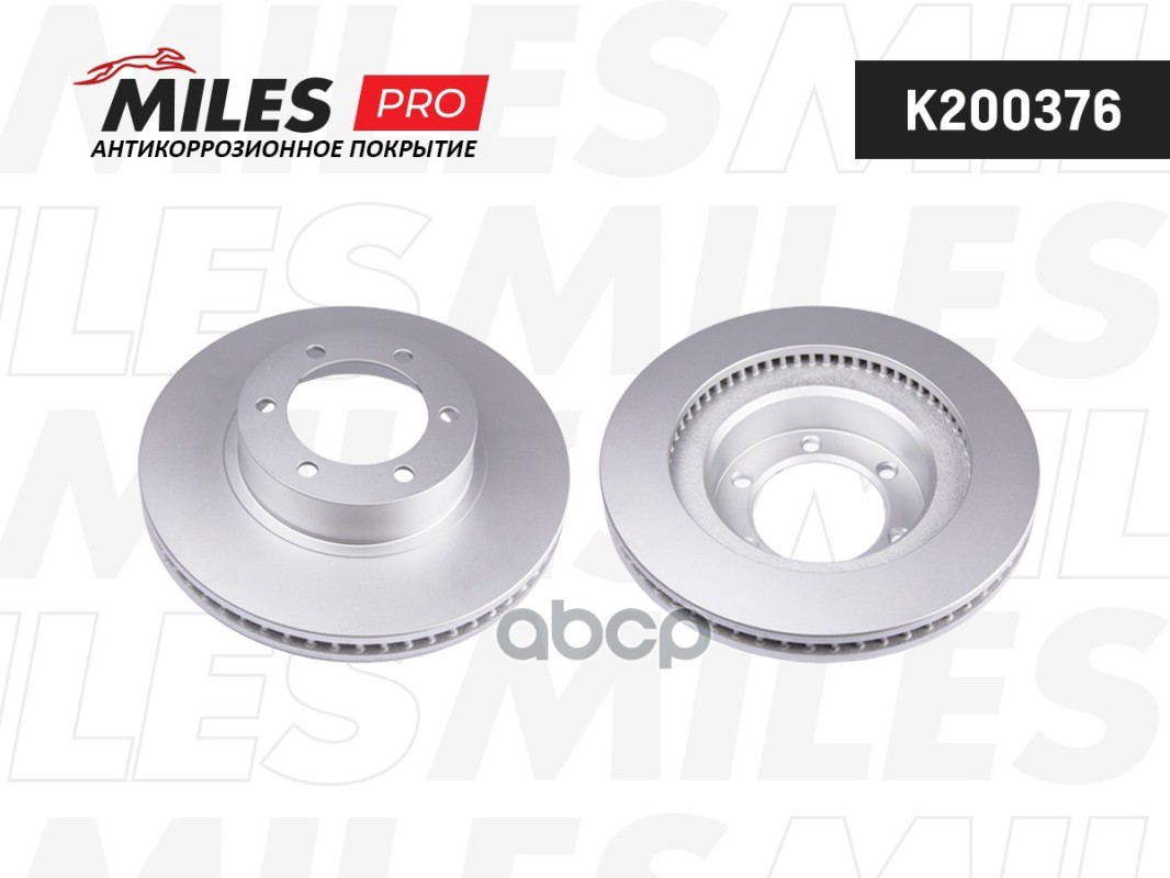 Диск тормозной (серия PRO с антикоррозионным покрытием) TOYOTA LAND CRUISER PRADO (J120) 2.7-4.0 02- передний  K200376 Miles ...