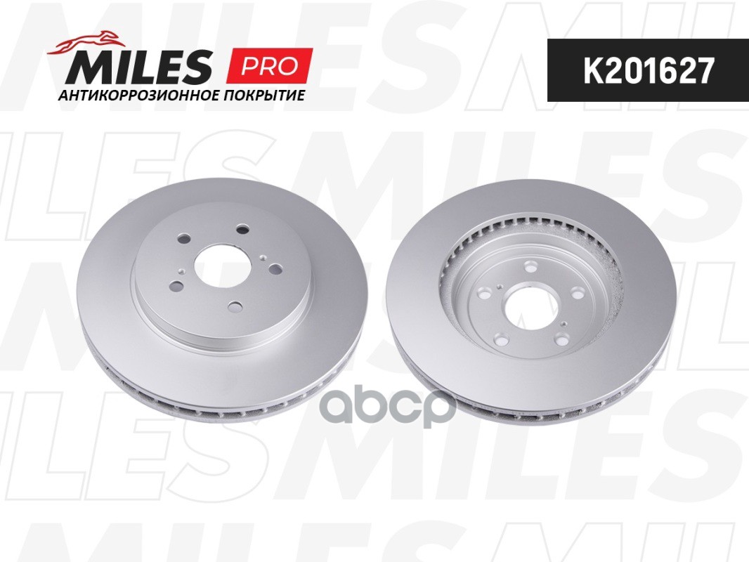 Диск тормозной (серия PRO с антикоррозионным покрытием) LEXUS RX300/RX350/RX400 03 передний  K201627 Miles арт. K201627