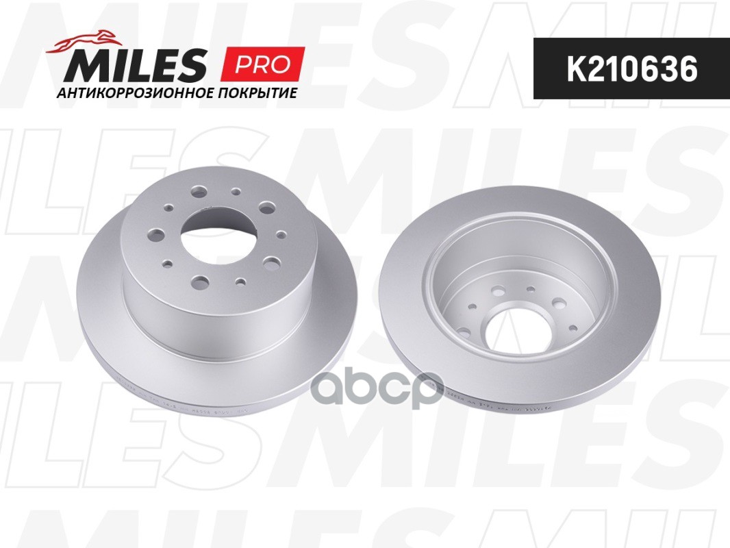 Диск тормозной CITROEN JUMPER/FIAT DUCATO/PEUGEOT BOXER 1.1-1.5t 06- задний (с антикоррозионным покр Miles арт. K210636