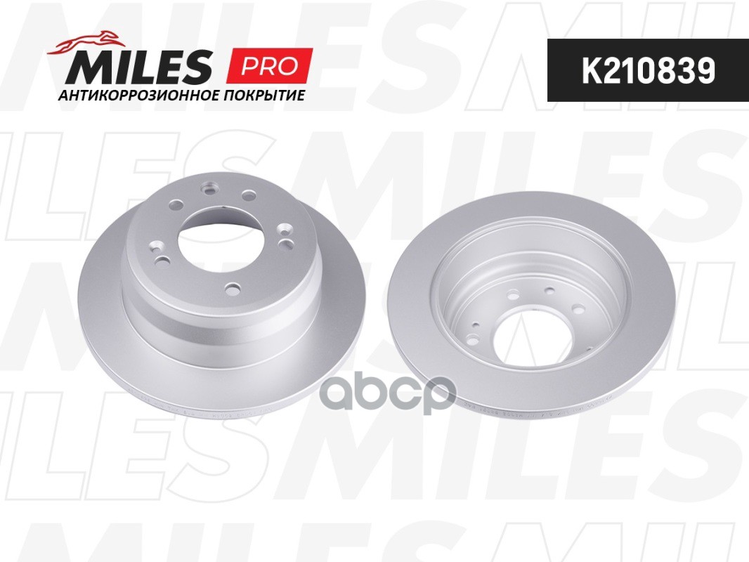 Диск тормозной (серия PRO с антикоррозионным покрытием) HYUNDAI i30/ix35/KIA CEED/SPORTAGE задний D262мм.  K210839 Miles арт....