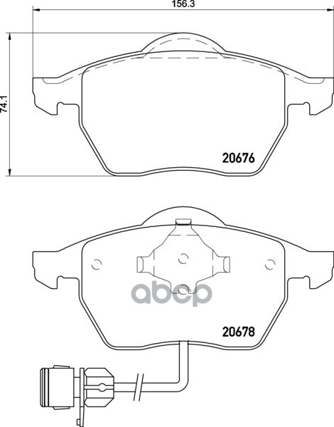 Колодки тормозные дисковые к-т 4 шт Mintex арт. MDB1531