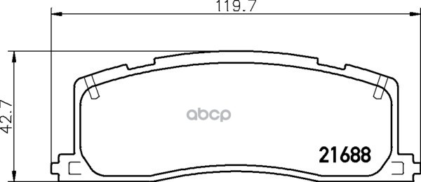 Колодки Тормозные Дисковые Задн. Estima (Tcr2_  Tcr1_) Previa (Tcr2_  Tcr1_) Tarago (Tcr2_  Tcr1_) Mintex арт. mdb1547