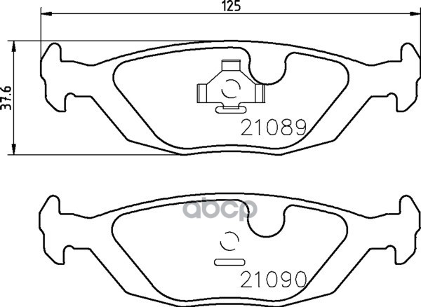 Колодки тормозные дисковые к-т 4 шт. MDB1549 Mintex арт. MDB1549