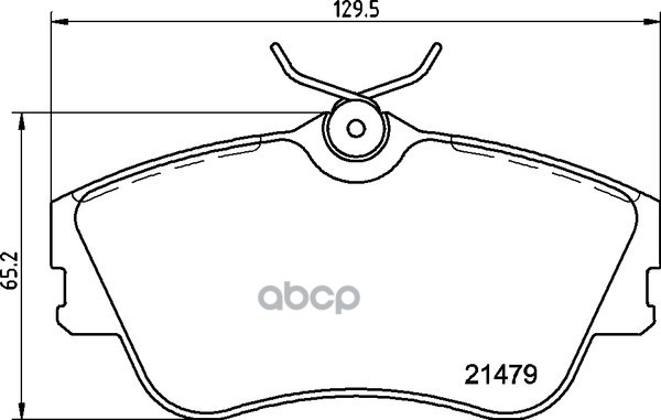 Колодки тормозные дисковые к-т 4 шт. MDB1682 Mintex арт. MDB1682