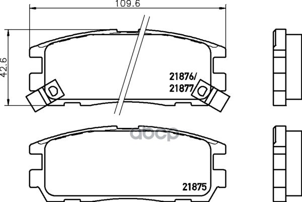 Колодки тормозные дисковые задн. SLX LIEBAO Gel?ndewagen geschlossen LIEBAO Closed Off-Road Vehicle Mintex арт. mdb1698