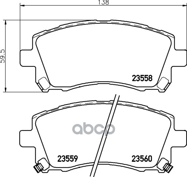 Колодки Тормозные Дисковые Передн. Forester (Sf) Impreza Coupe (Gfc) Impreza Stufenheck (Gc) Impreza Mintex арт. mdb1794