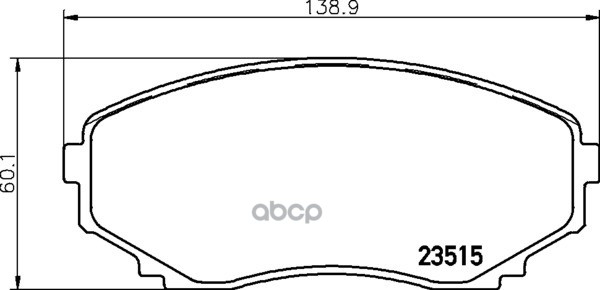 Колодки тормозные дисковые к-т 4 шт. MDB1830 Mintex арт. MDB1830