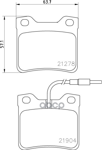 Колодки тормозные дисковые задн. VITO Bus (638) VITO Box (638) VITO Kasten (638) VITO Box (638) VITO Mintex арт. mdb1855
