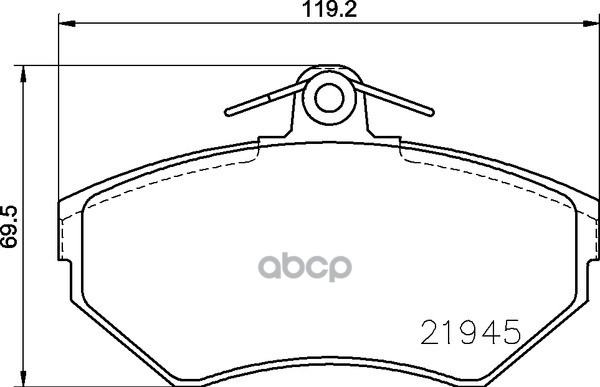 Колодки Тормозные Дисковые Передн. Arosa (6H) Cordoba (6K1  6K2) Cordoba (6K2) Cordoba Saloon (6K1 Mintex арт. mdb1868