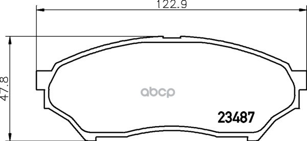Колодки Тормозные Дисковые Передн. Io (H6_w  H7_w) Montero Io (H6_w  H7_w) Pajero Io (H6_w  H7_w  Qa Mintex арт. mdb1996