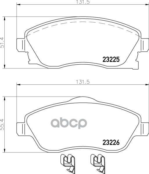 Колодки Тормозные Дисковые Передн. Corsa Schr?Gheck Corsa Hatchback Corsa Stufenheck Corsa Saloon Ba Mintex арт. mdb2073
