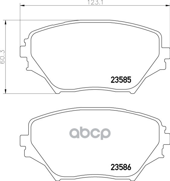 Колодки Тормозные Дисковые К-Т 4 Шт. Mdb2155 Mintex арт. MDB2155