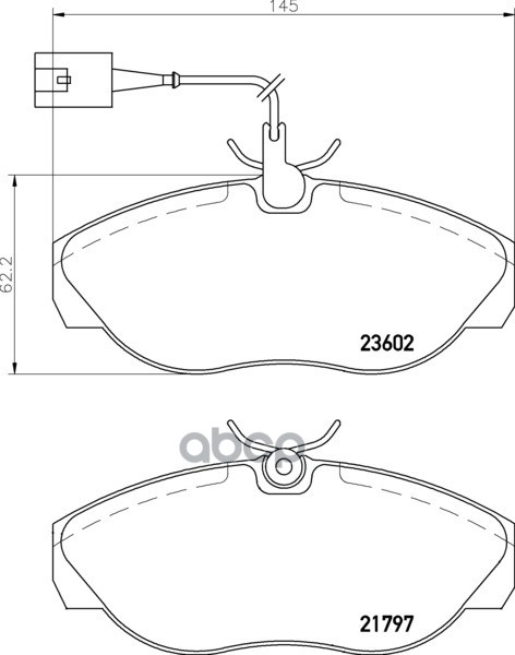 Колодки Тормозные Дисковые Передн. Jumper Bus (230P) Jumper Box (230L) Jumper Kasten (230L) Jumper B Mintex арт. mdb2157