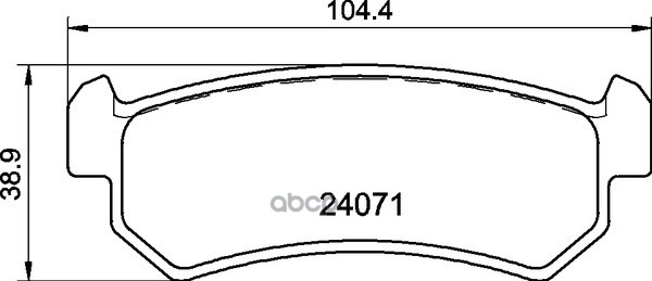 Колодки Тормозные Дисковые Задн. Excelle Estate Kombi Lacetti (J200) Lacetti Kombi (J200) Lacetti Es Mintex арт. mdb2611