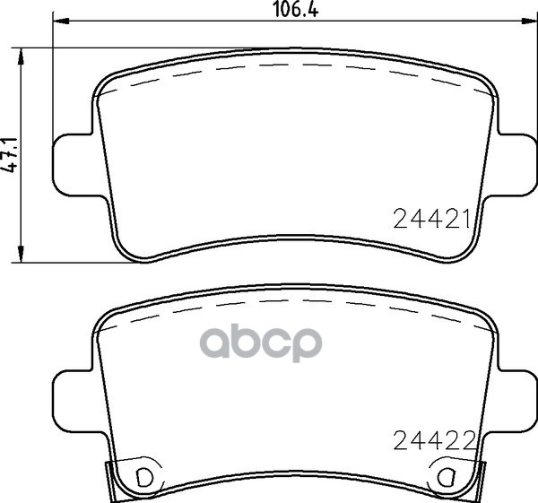 Колодки Тормозные Дисковые Задн. La Crosse Stufenheck La Crosse Saloon Malibu (V300) Malibu (V300) I Mintex арт. mdb2867
