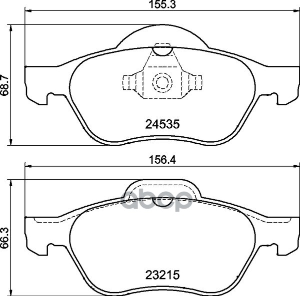 Колодки тормозные дисковые передн. CLIO III (BR0/1  CR0/1) EURO CLIO III (BR0/1  CR0/1) MEGANE II (B Mintex арт. mdb2883
