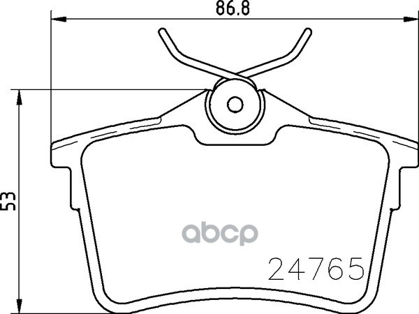 Колодки Тормозные Дисковые Задн. Berlingo Berlingo (B9) Berlingo Box (B9) Berlingo Kasten (B9) Berli Mintex арт. mdb2978