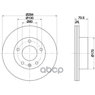 Диск Тормозной Передн. Maxus Bus Maxus Box Maxus Kasten Maxus Box Maxus Platform/Chassis Maxus Prits Mintex арт. mdc1761